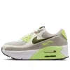 Nike (wmns)  Air Max 90 Lv8 'white Pale Ivory College Gray Light Lemon Twist' In Animal Print