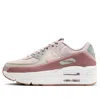 Nike Air Max 90 Lv8 Womens Lace-up Manmade Casual And Fashion Sneakers In Pink