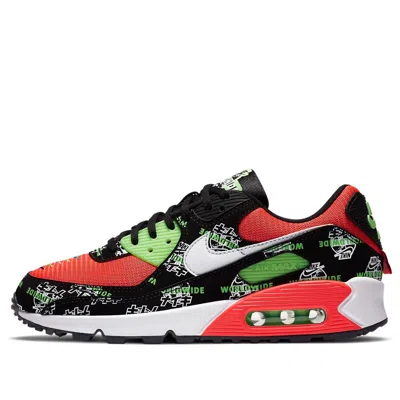 Nike (wmns)  Air Max 90 Se Ww 'black White Red' In Multi