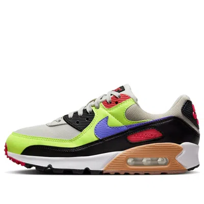 NIKE (WMNS) NIKE AIR MAX 90 'VOLT LIGHT BONE ULTRAMARINE'