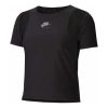 Nike (wmns)  Air Quick Dry Woven Reflective Breathable Mesh Short Sleeve Black