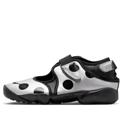 Nike Rift Split Toe Sandals Polka Dot Silhouette In White