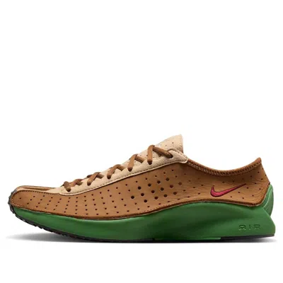 Nike Air Superfly Perforated Nubuck And Suede Sneakers In Brown