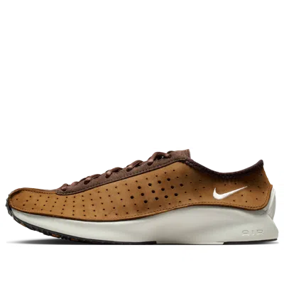 Nike Air Superfly Perforated Nubuck And Suede Sneakers In Brown