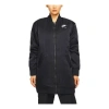 Nike (wmns)  Air Therma-fit Synthetic-fill Loose Mid-length Stay Warm Jacket Black In Blue