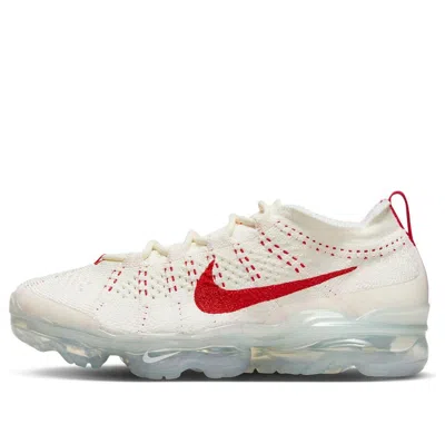 Nike (wmns)  Air Vapormax 2023 Flyknit 'sail Track Red' In White