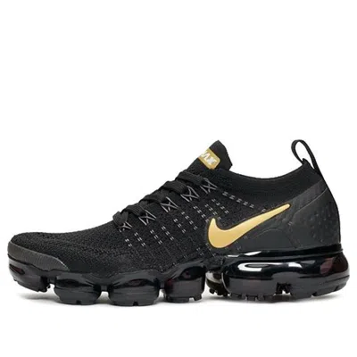 Nike (wmns)  Air Vapormax Flyknit 2 'metallic Gold' In Black