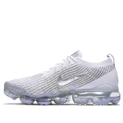 Nike (wmns)  Air Vapormax Flyknit 3 'barely Volt' In White
