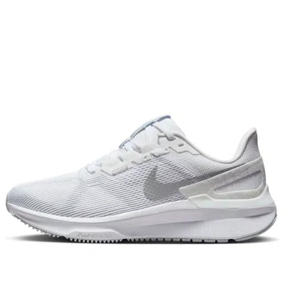 Nike (wmns)  Air Zoom Structure 25 Wide 'white Metallic Silver' In Gold