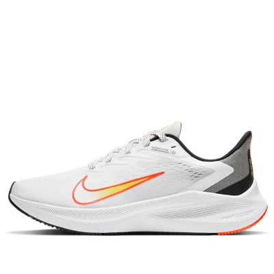 Nike (wmns)  Air Zoom Winflo 7 'white Bright Mango' In Animal Print