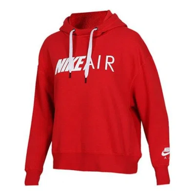 Nike (wmns)  Alphabet Printing Knit Hoodie Red