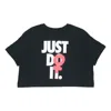 Nike (wmns)  Alphabet Printing Short Sleeve Black