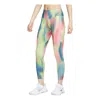 Nike (wmns)  Artist Collection High Waisted 7/8 Leggings Asia Sizing 'aster Pink Black' In Multi