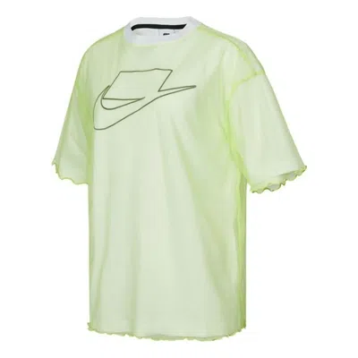 Nike (wmns)  As  Sportswear Tulle Ss Top  Sportswear Tee Yellow
