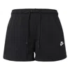 Nike Plus Size Sportswear Club Fleece Mid-rise Pull-on Shorts In Black