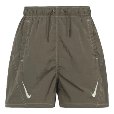 Nike (wmns)  As W  Sportswear Rpl Swsh Wvn Gx Hr Sh Ironstone In Gray