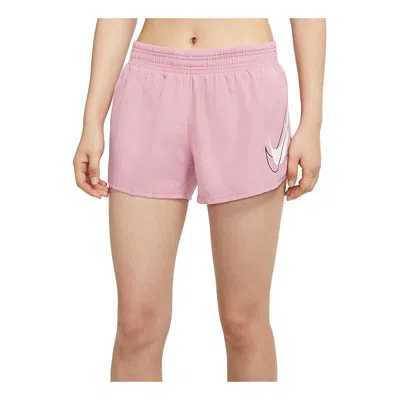 Nike (wmns)  As W Nk Df Swsh Run Short 'red' In Pink