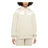 Nike (wmns)  As W Nsw Swsh Flc Gx Hoodie Casual Sports Knit Pullover Fleece Creamy White In Neutral