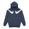 Nike (wmns)  As W Nsw Swsh Flc Gx Hoodie Casual Sports Knit Pullover Hoodie Navy Blue