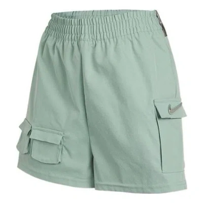 Nike (wmns)  As W Sportswear  Sportswear Swsh Short Wvn Hr Steam In Green