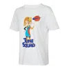 Nike (wmns)  Athleisure Casual Sports Printing Round Neck Short Sleeve White T-shirt In White