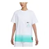 Nike (wmns)  Basketball T-shirt 'white Aqua' In Blue