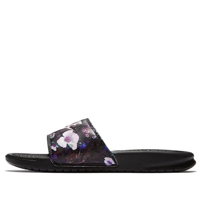 Nike (wmns)  Benassi Jdi Print Floral (w) 'black Purple'