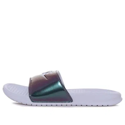 Nike (wmns)  Benassi Jdi Print 'purple White' In Multi