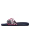 Nike (wmns)  Benassi Jdi Print Splash Ink Minimalistic Unisex Black Pink Slippers In Multi