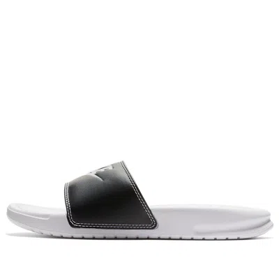 Nike (wmns)  Benassi Slide Just Do It Pack White (w) 'black White'