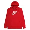 Nike (wmns)  Big Swoosh Dot Logo Pullover Hoodie 'red'