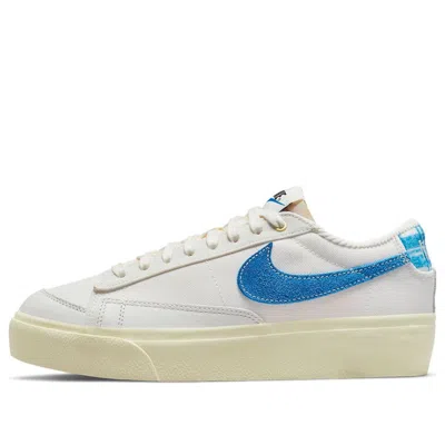 Nike (wmns)  Blazer Low Platform Sneakers White/blue