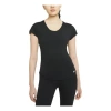 Nike (wmns)  Breathe Casual Sports Breathable Round Neck Short Sleeve Black