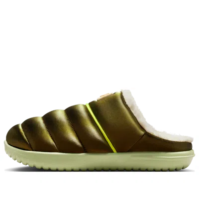 Nike (wmns)  Burrow Se Slides 'olive Aura Soft Pearl Volt' In Green