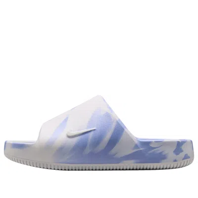 Nike (wmns)  Calm 2.0 Marbled Slides 'summit White Football Grey' In Blue