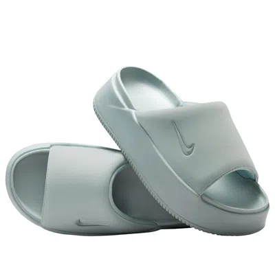 Nike (wmns)  Calm Elevation Slides 'light Pumice' In Green