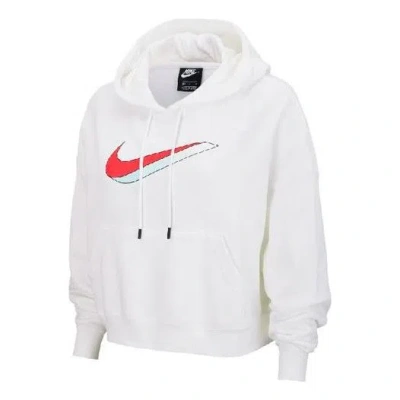 Nike (wmns)  Casual Sports Pullover Hoodie White