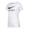 Nike (wmns)  Chest Logo Pattern Loose Round Neck Short Sleeve T-shirt White