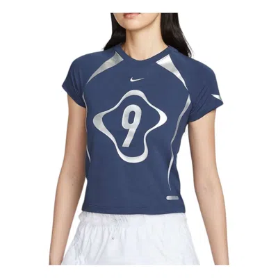 Nike (wmns)  Chill Knit Graphic T-shirt 'midnight Blue'