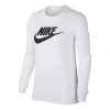 Nike Women's Sportswear Essentials Long-sleeve Logo T-shirt In White