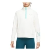 Nike (wmns)  Cny New Year's Edition Casual Sports Solid Color Half Zipper Stand Collar Hoodie Jacket  In White
