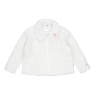 Nike (wmns)  Cny New Year's Edition Lamb's Wool Solid Color Lapel Jacket Sail White