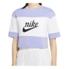 Nike (wmns)  Colorblock Version Round Neck Short Sleeve Tops 'light Purple' In Purple