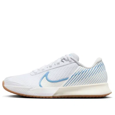 Nike (wmns)  Court Air Zoom Vapor Pro 2 Tennis Shoes 'white Sail Gum Light Brown Light Blue' In Multi