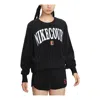 Nike Phoenix Fleece Oversize Crewneck Tennis Sweatshirt In Black