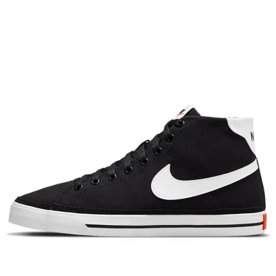 Nike (wmns)  Court Legacy Canvas Mid 'black White Orange'