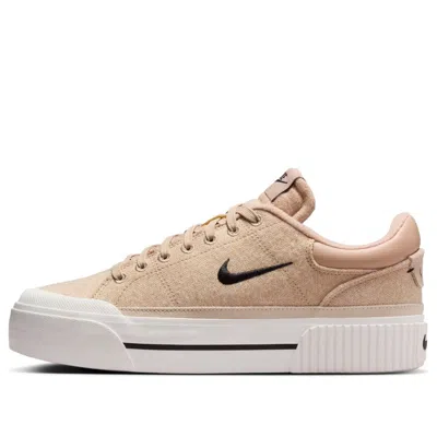Nike (wmns)  Court Legacy Lift 'hemp Sail Black'
