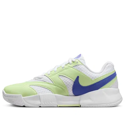Nike (wmns)  Court Lite 4 'white Light Liquid Lime Sapphire' In Green