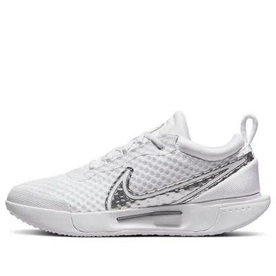 Nike (wmns)  Court Zoom Pro 'white Metallic Silver' In Multi