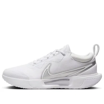 Nike (wmns)  Court Zoom Pro 'white Metallic Silver' In Animal Print